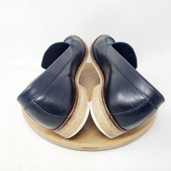 Everlane Modern Loafer Shoes Womens 7 Black Leather Slip On Pointed Toe - Picture 9 of 13